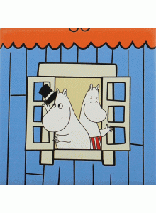 Керамична подложка - Мама Муминка и Татко Мумин